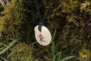 Collier en os - courage